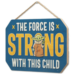 Open Road Brands Mandalorian wall art featuring The Child for fan-friendly room accents.
