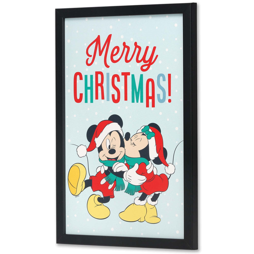Open Road Brands blue snow background close-up highlights Merry Christmas message for decor.