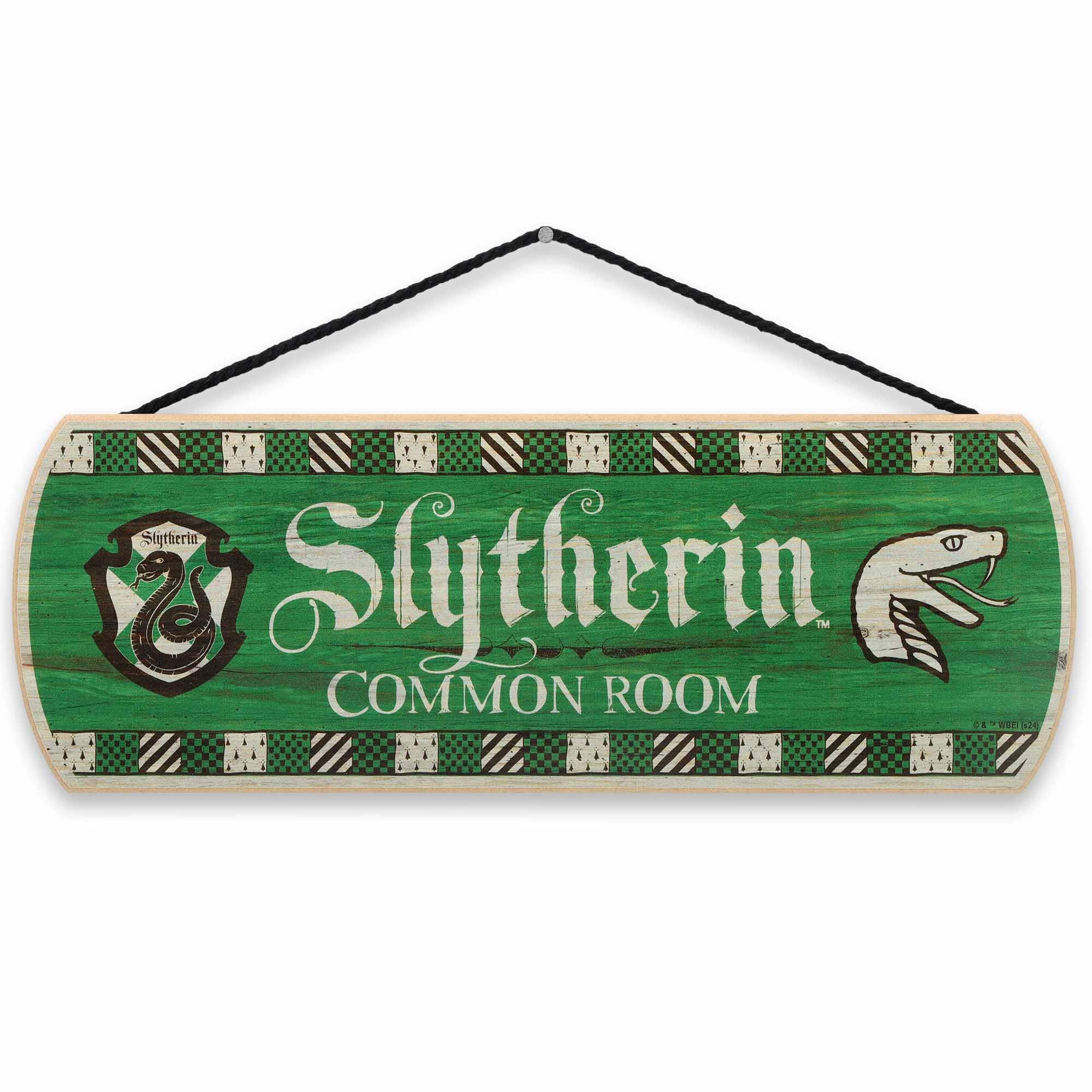Open Road Brands Slytherin sign front view enhances teen room decor