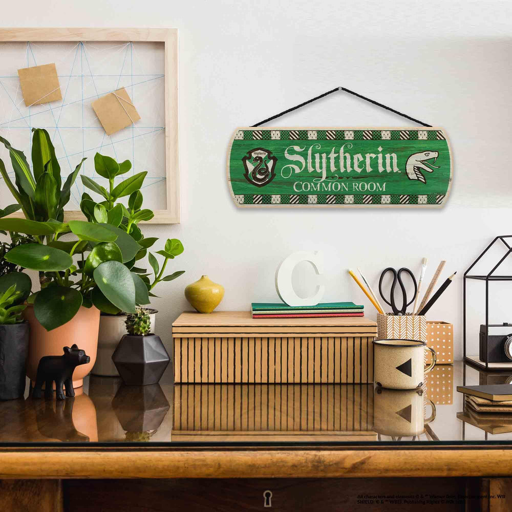 Open Road Brands Slytherin sign hanging rope enables easy wall display