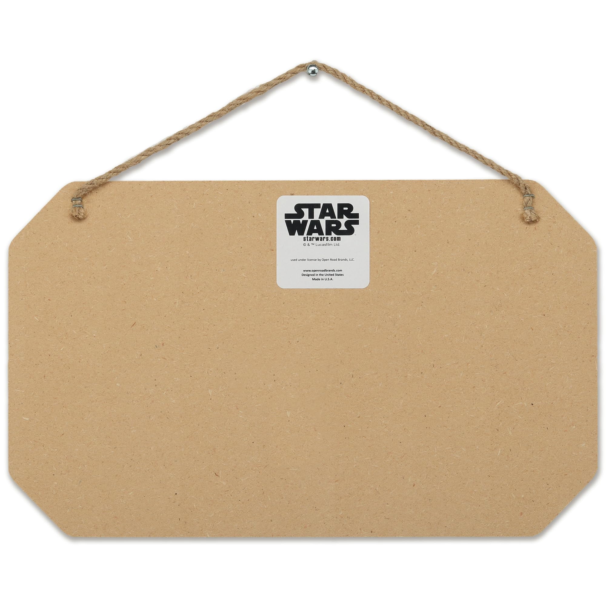 Open Road Brands Star Wars licensed sign adds vintage charm to any space.