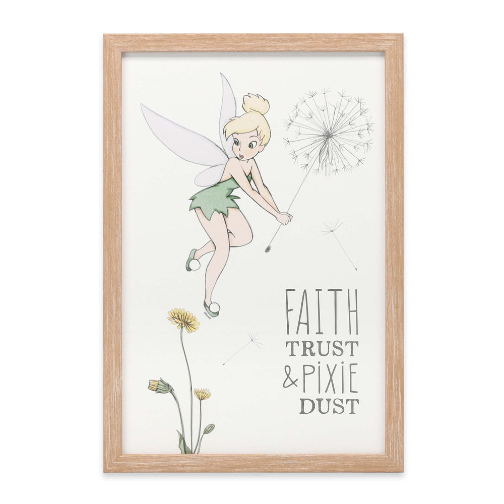 Open Road Brands Tinker Bell dandelion wall art adds whimsical Disney magic to nurseries and playrooms
