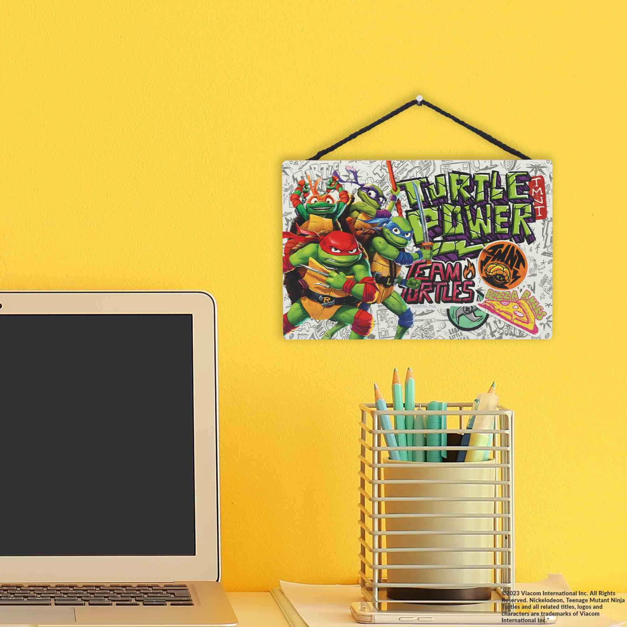 Open Road Brands TMNT wall art suits bedrooms, playrooms, or man caves for bold character.
