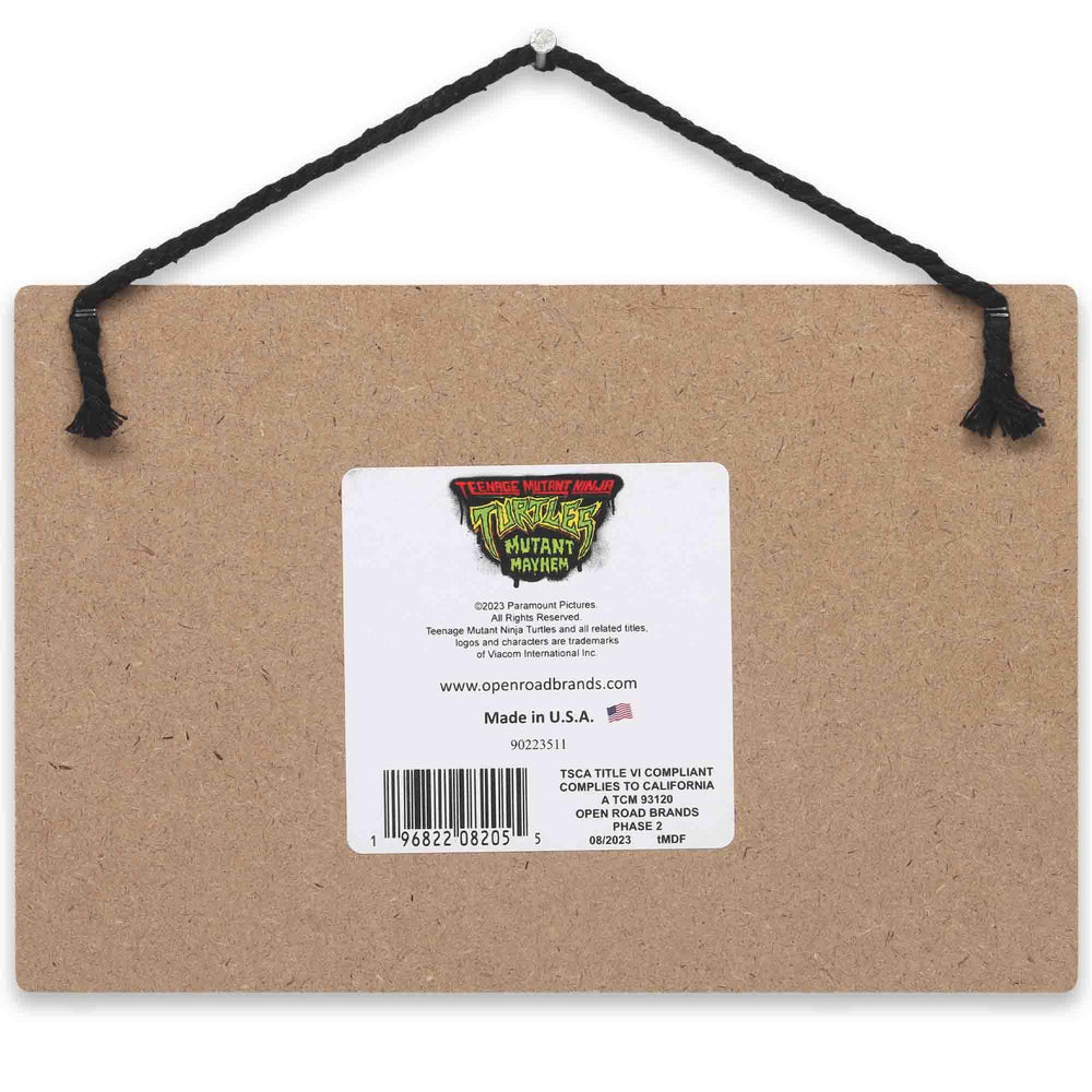 Open Road Brands TMNT licensed wall art USA-made quality boosts nostalgic decor appeal.