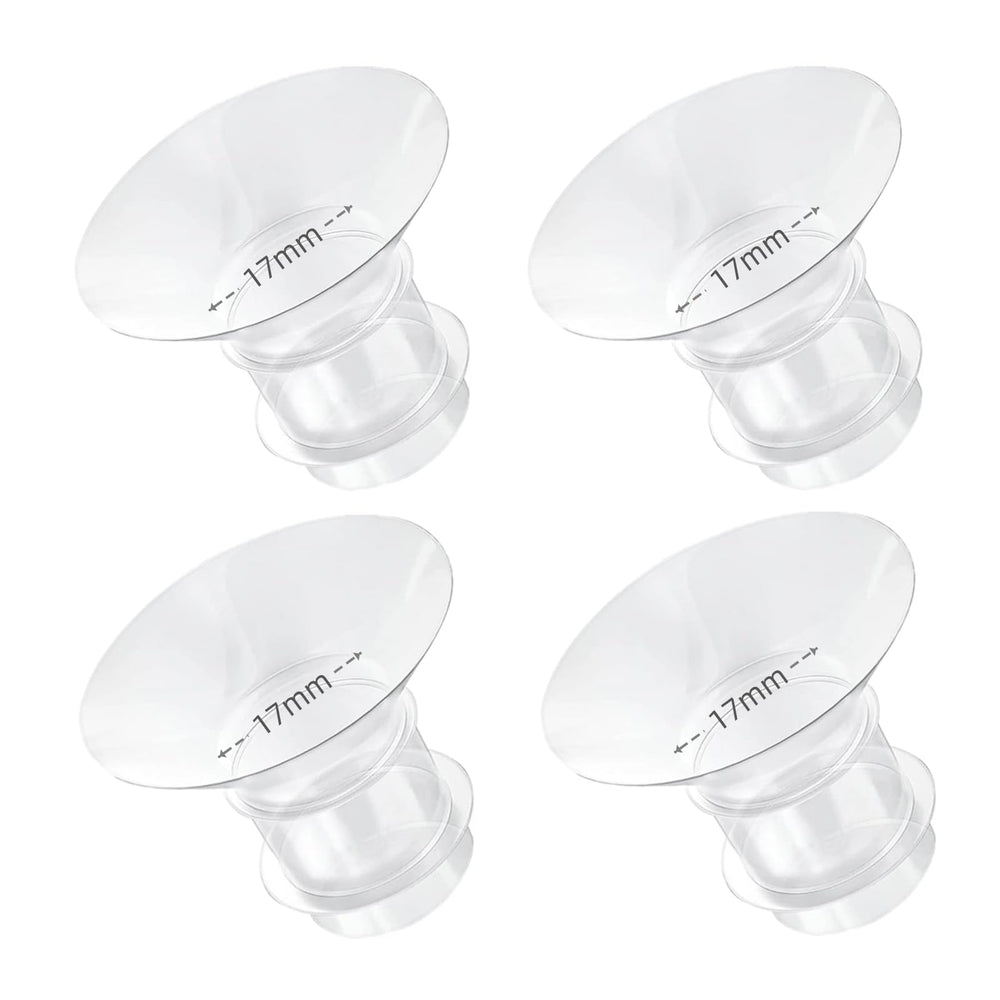 Opgroeie 17mm flange insert fits 24mm shields for smoother pumping.