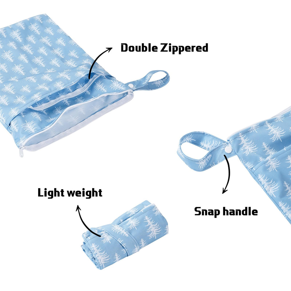 Opgroeie wet-dry bag close-up shows waterproof fabric and durable feel for travel.