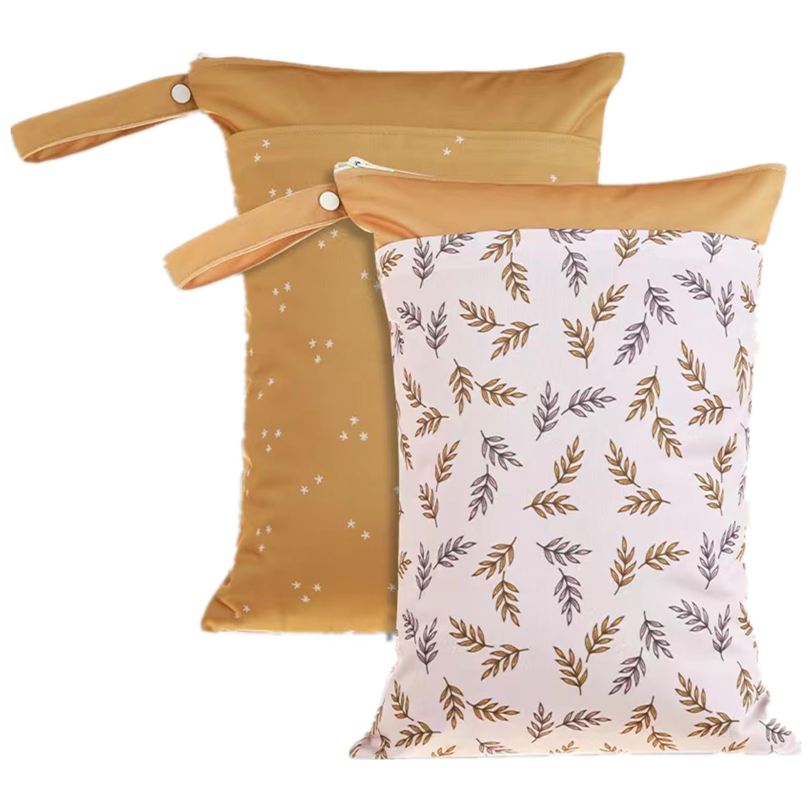 Opgroeie wet-dry bag with two pockets and handle for easy organization on the go.