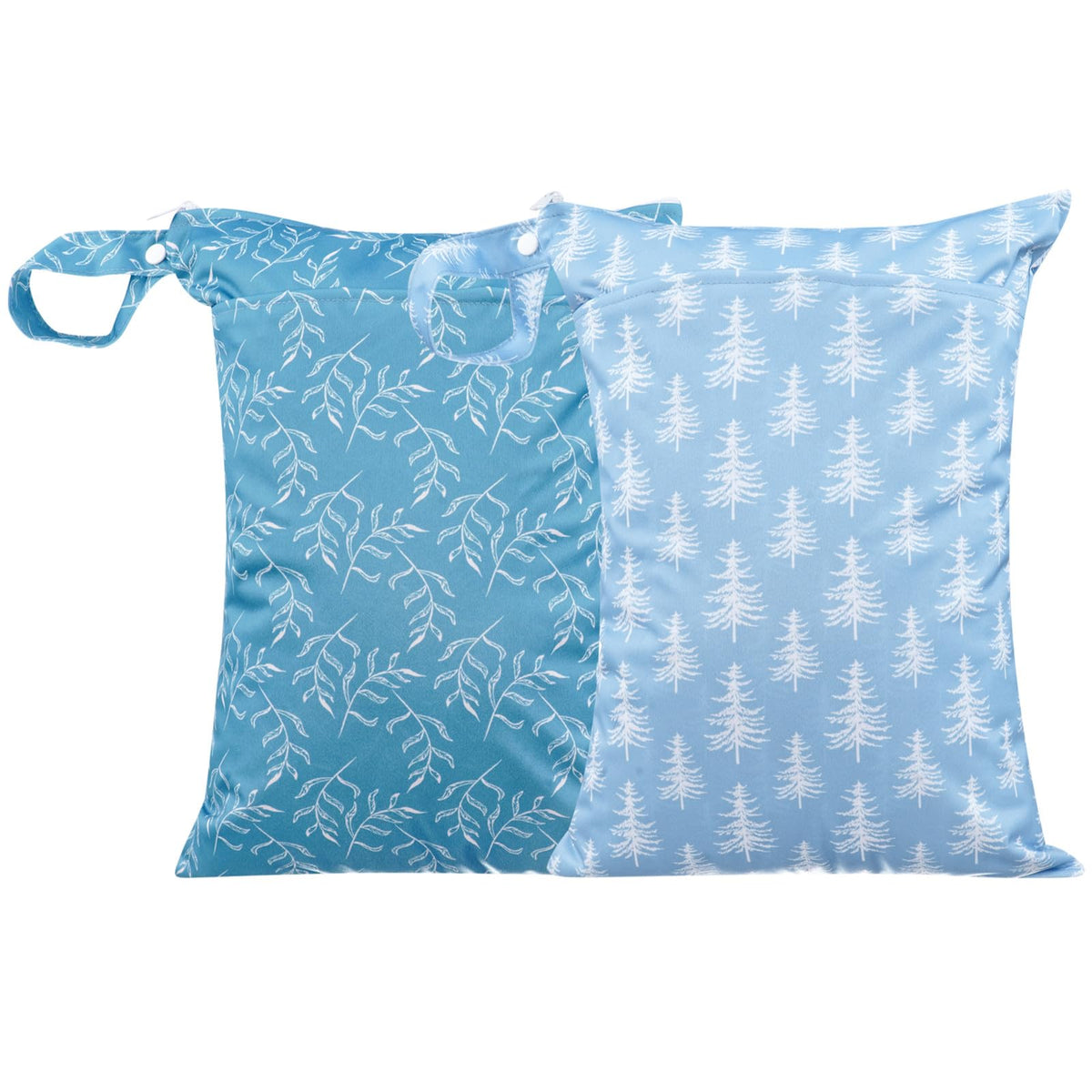 Opgroeie wet-dry bag dual-pocket front view helps separate wet and dry items on the go.