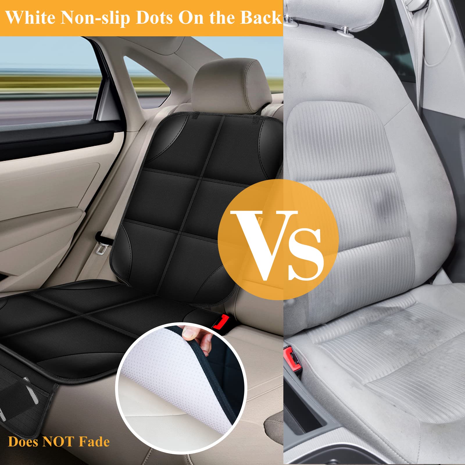 OpNelDum car seat protector large fit covers both backrest and seat in most cars