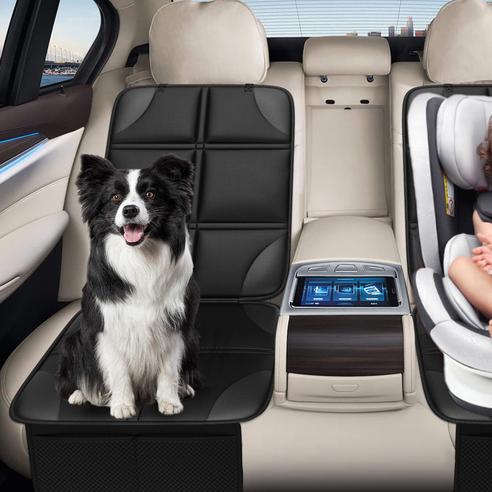 OpNelDum car seat protector waterproof fabric protects seats and wipes clean easily