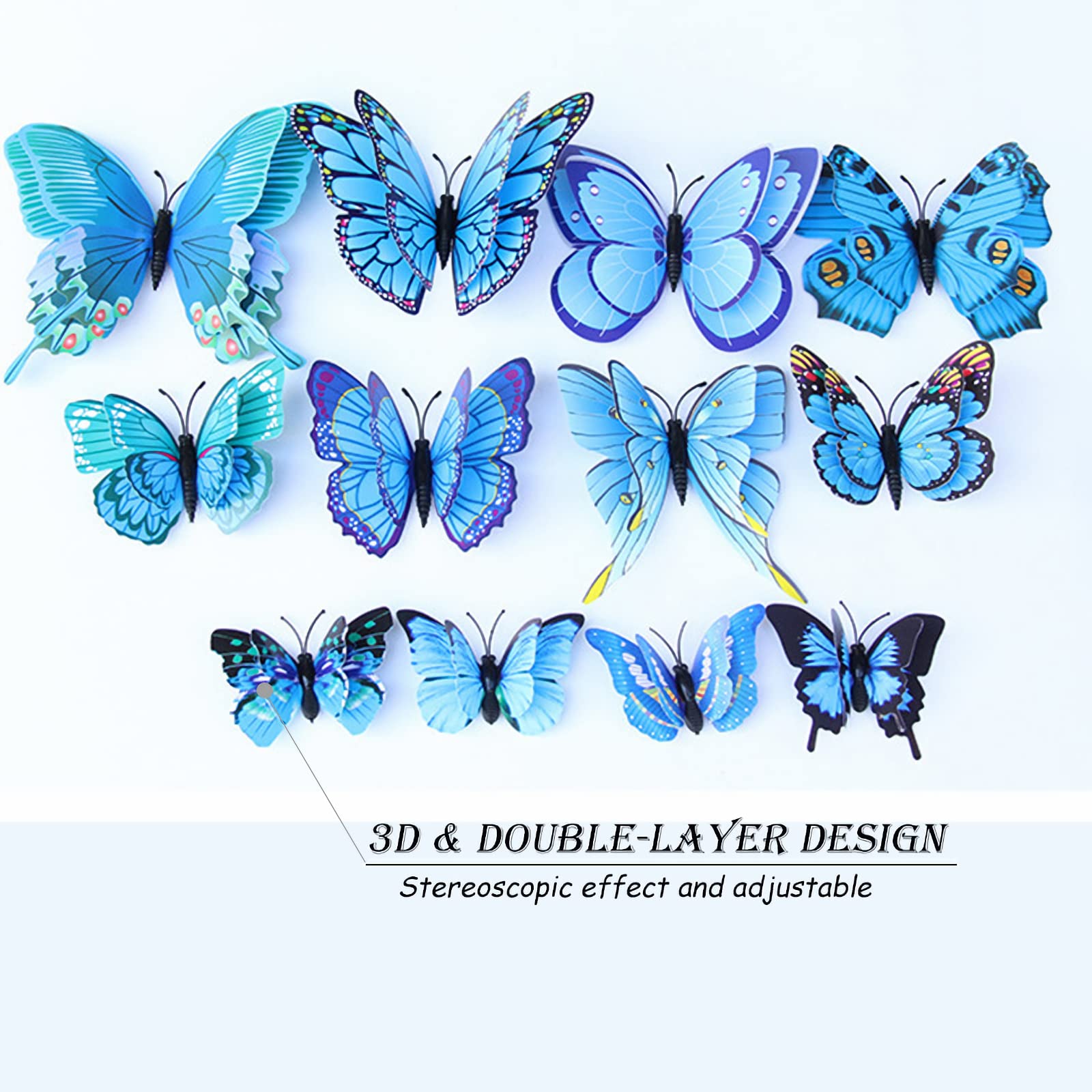 OPSEAM 3D wings closeup blue highlight lifelike depth for photos.