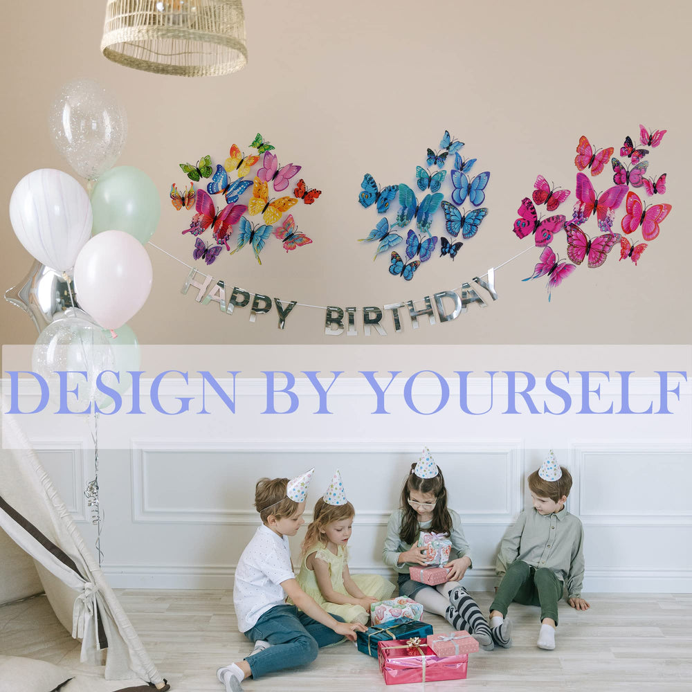 OPSEAM butterfly party decor blue suits weddings and celebrations with vibrant accents.