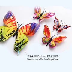 Opseam 3D butterfly wall decor shows vibrant colors for bright room accents.
