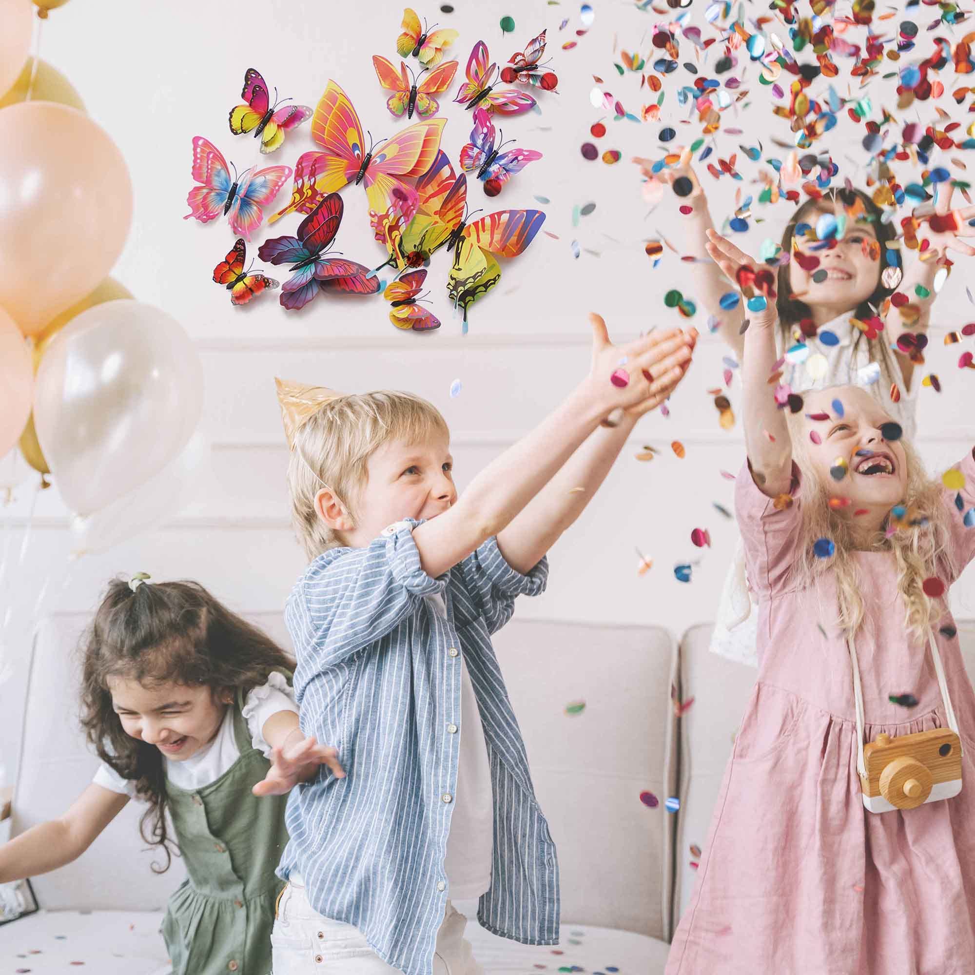 Opseam butterfly wall decor 48-piece set ideal for party backdrop styling.