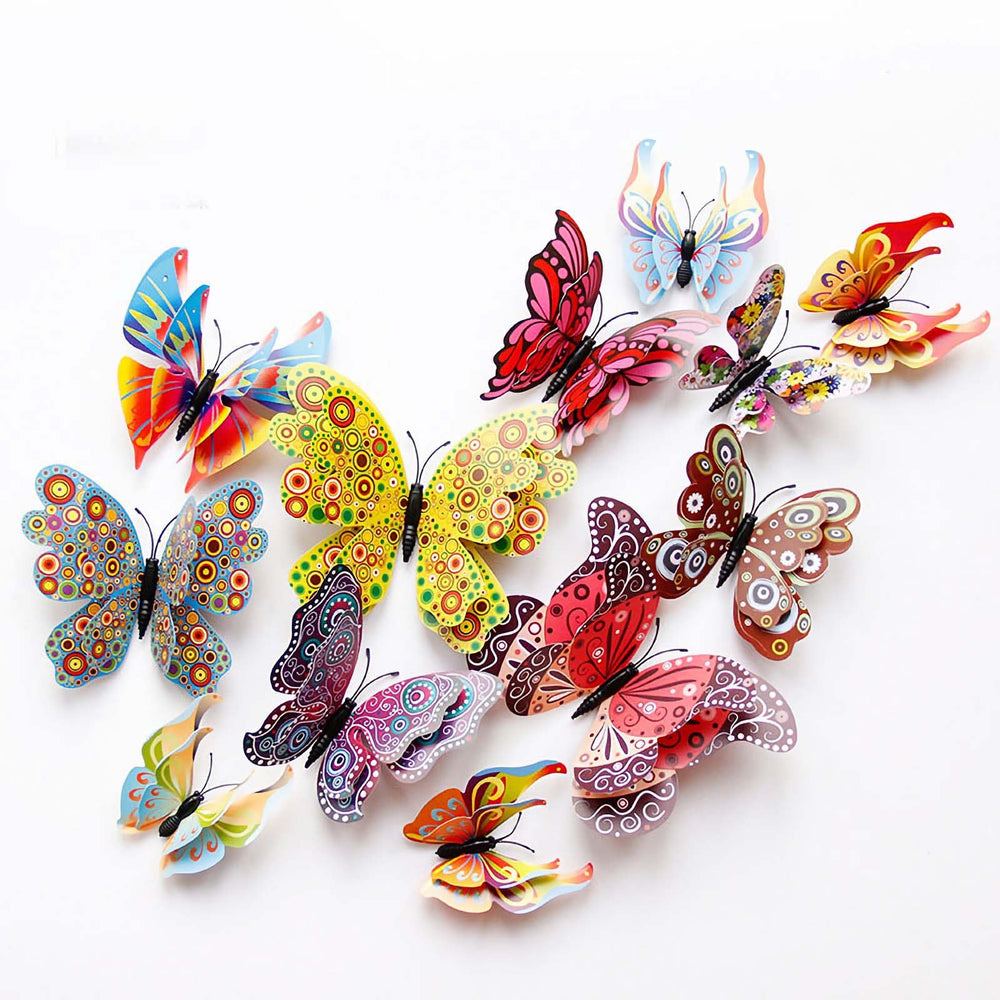 OPSEAM butterfly wall decor 3D close-up shows lifelike wings and magnetic mounting for effortless decor.