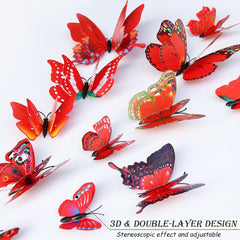 OPSEAM 3D butterfly wings closeup showing lifelike depth for elegant wall accents.