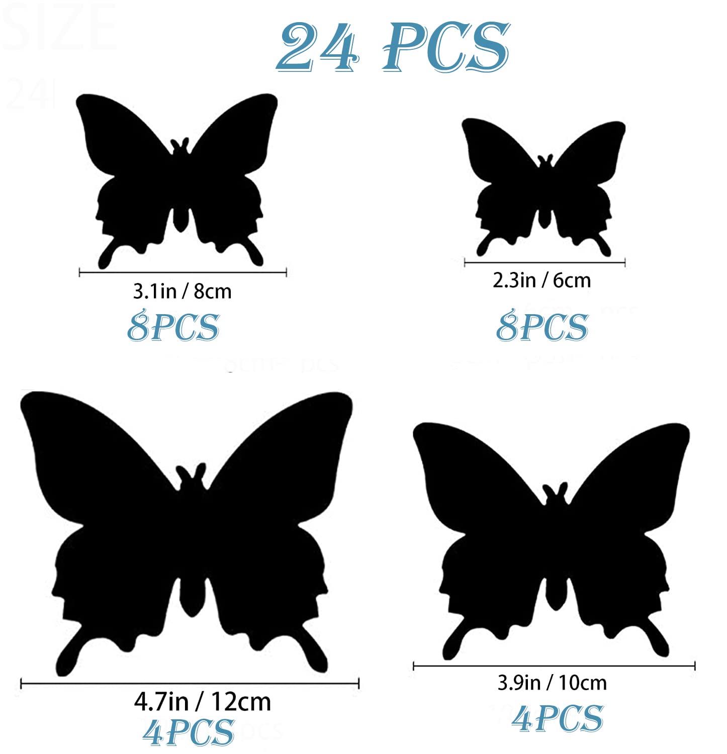 OPSEAM durable PVC butterflies resist water and dust for reuse.