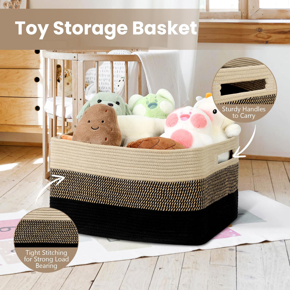 Optish 75L blanket basket folded for compact storage when not in use.