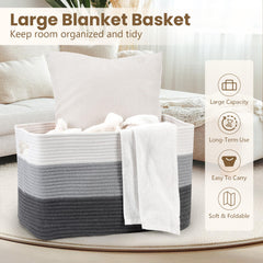 Optish 95L Blanket Basket folded setup shows compact storage