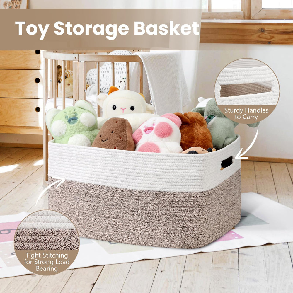 Optish basket with handles is easy to move to laundry