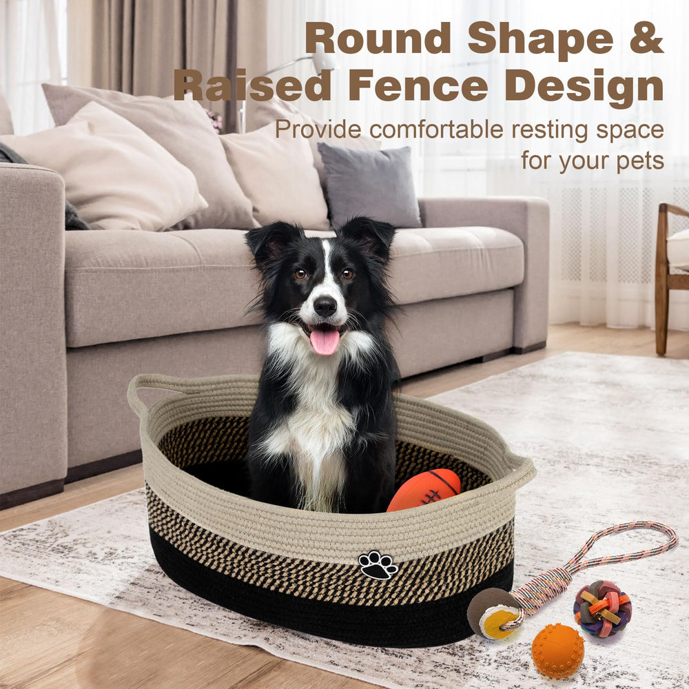 Optish dog toy basket blankets storage helps keep living spaces tidy.