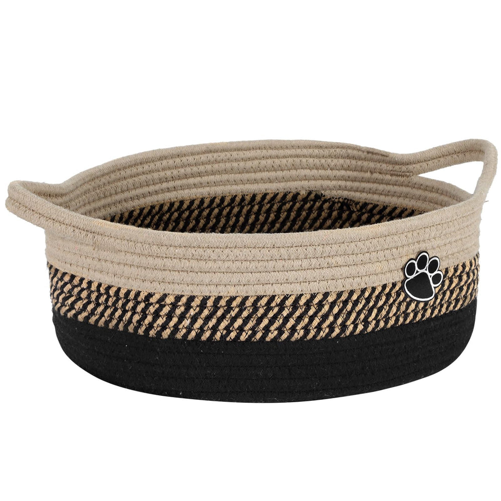 Optish dog toy basket dimension 13-5x11x5 overview showing ample storage for toys