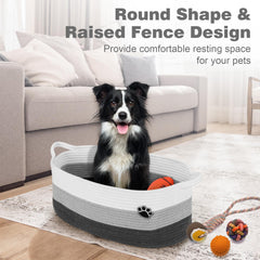 Optish dog toy basket easy-clean option for hand or machine washing
