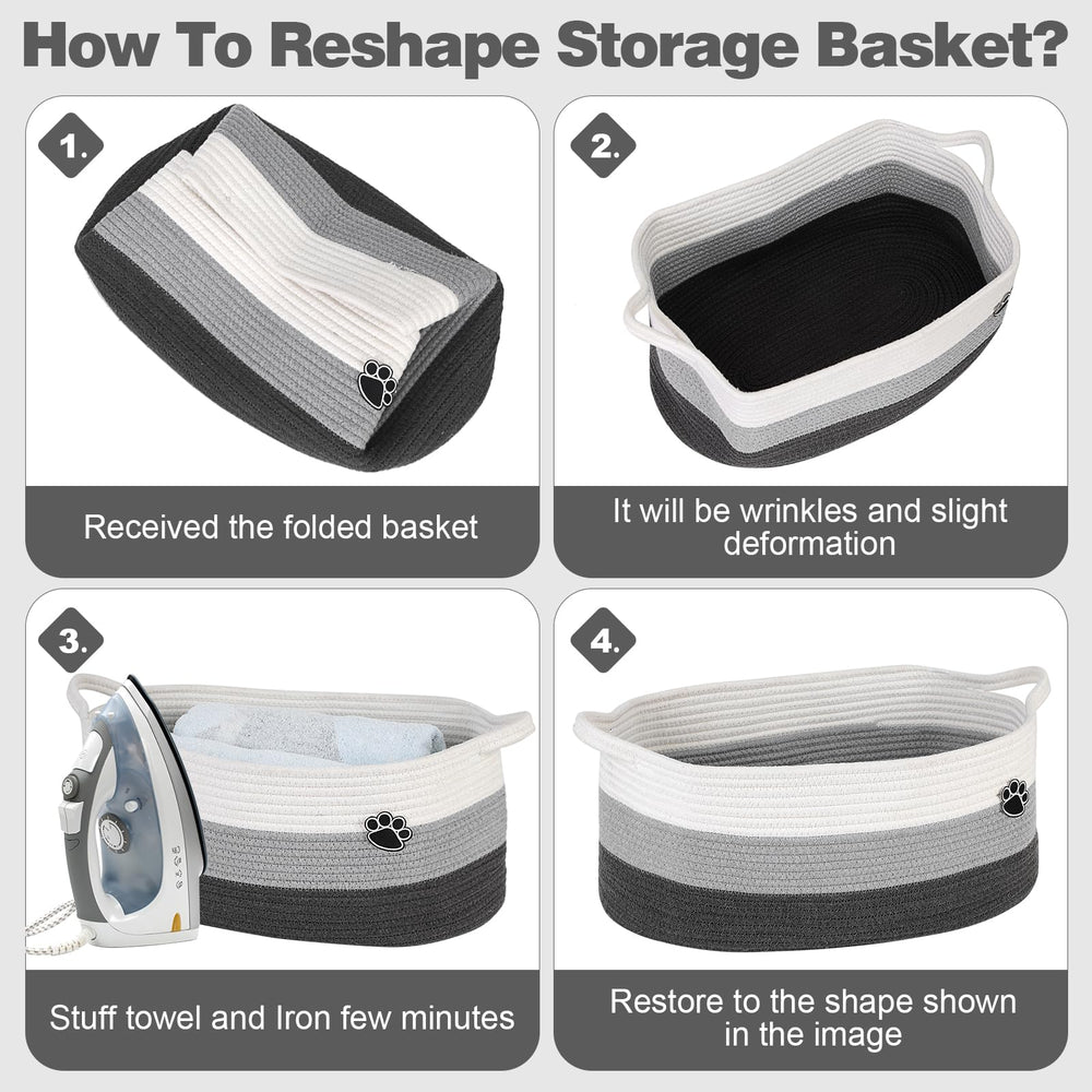 Optish dog toy basket foldable design saves space when not in use