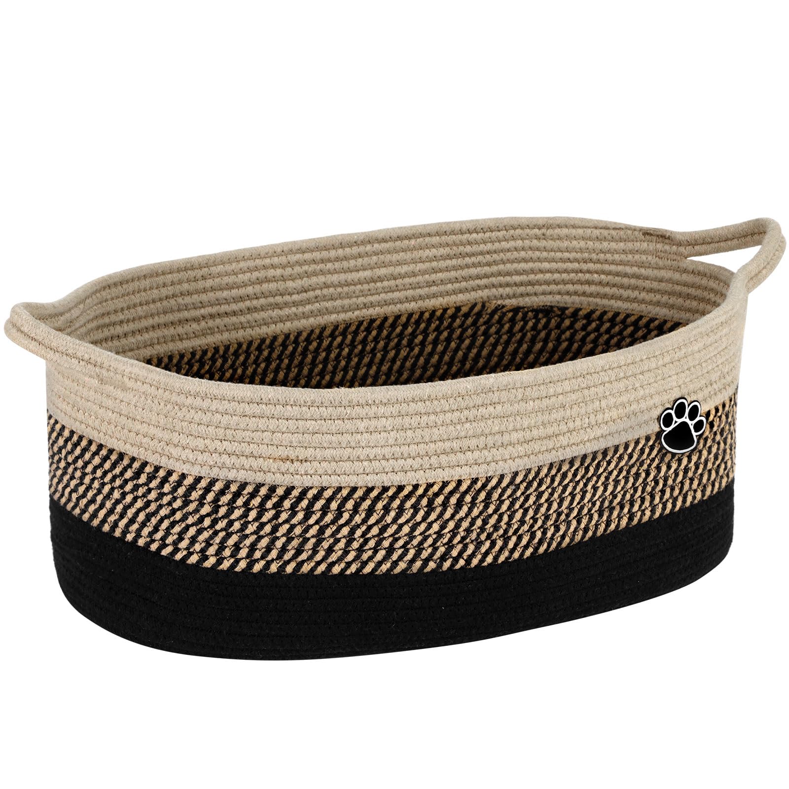 Optish dog toy basket full view highlights easy toy access and organization.