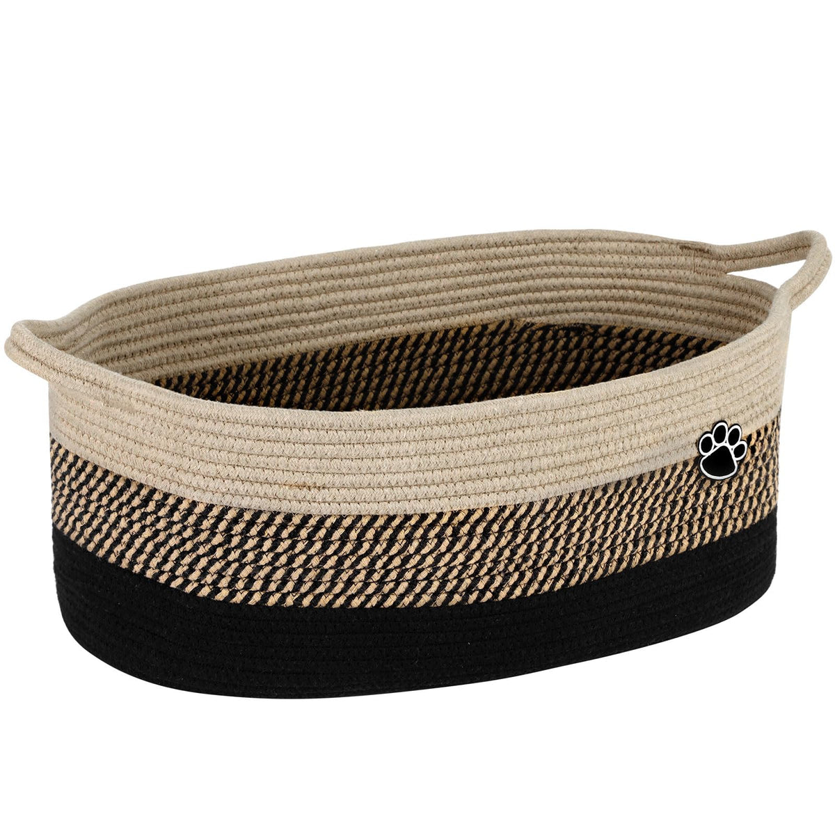 Optish dog toy basket full view highlights easy toy access and organization.