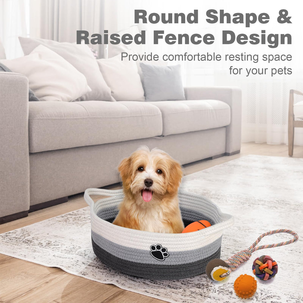 Optish dog toy basket in closet for tidy pet and baby gear storage.