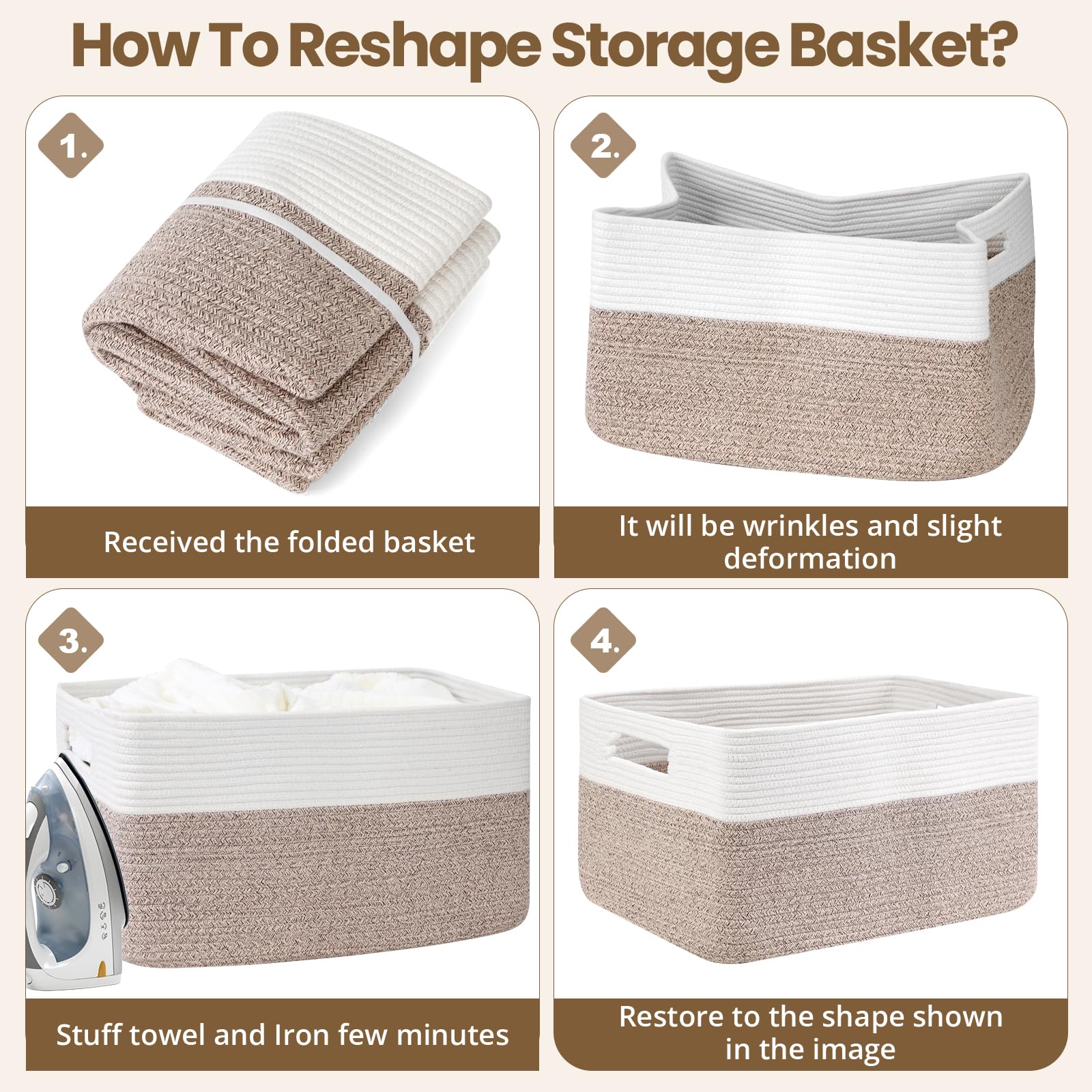 Optish room setup showing blanket basket as a stylish storage solution