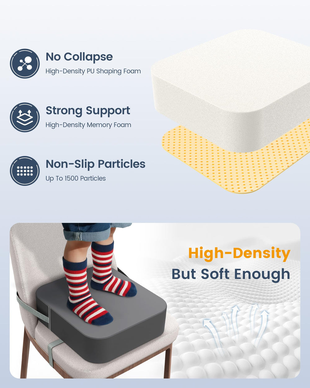 OPZAVYA booster seat travel-friendly option for restaurants and grandparents' homes