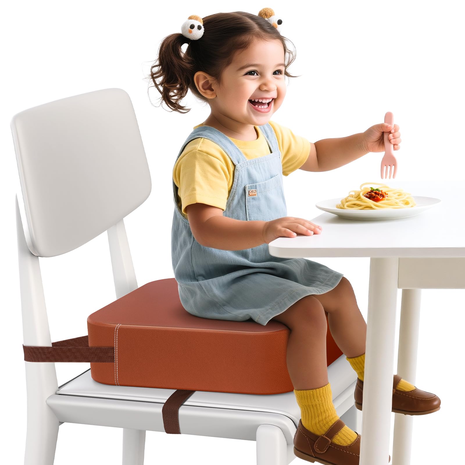 OPZAVYA Toddler Booster Seat for dining-height meals and comfortable seating.