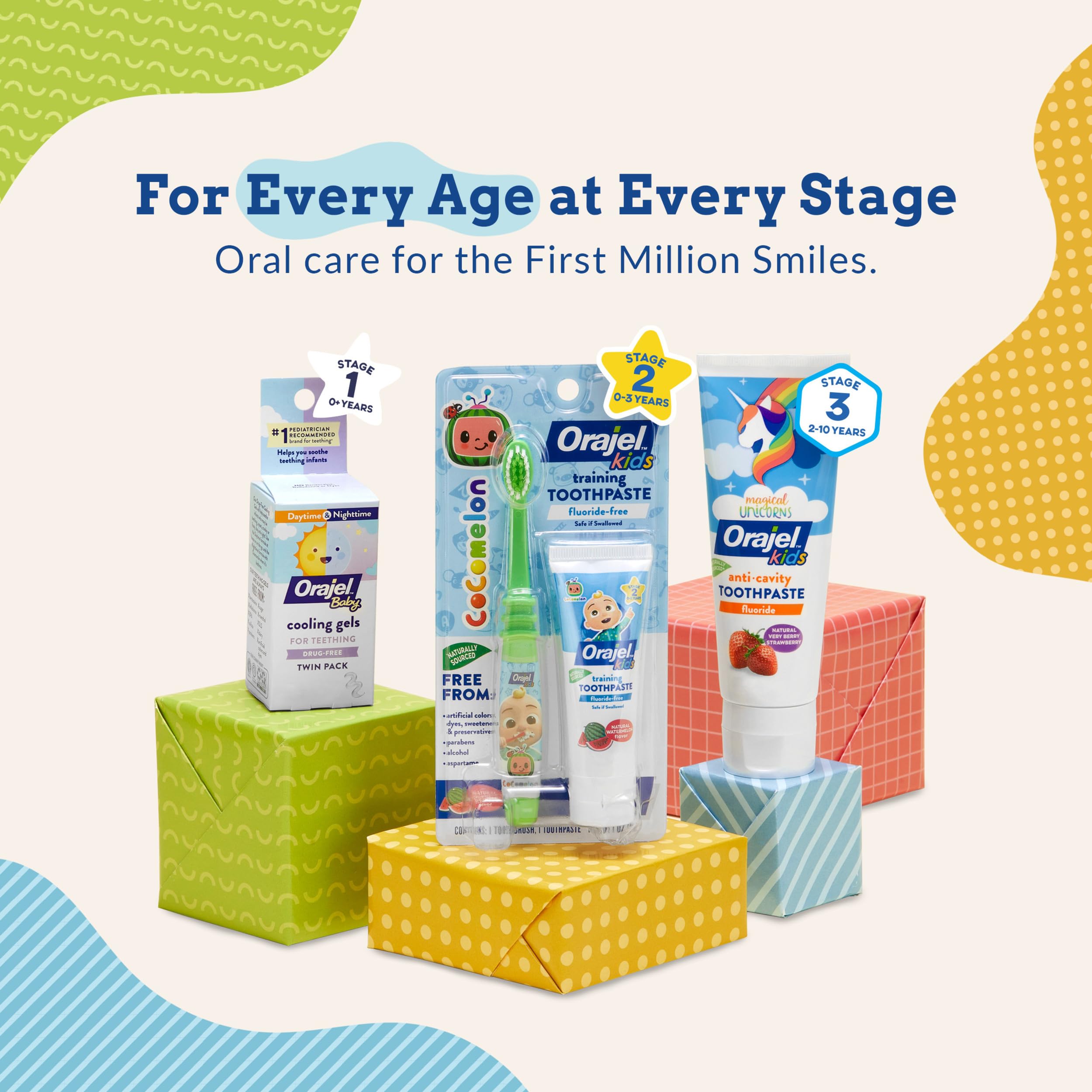 Nighttime use of Orajel Nighttime Cooling Gel supports calmer bedtimes.