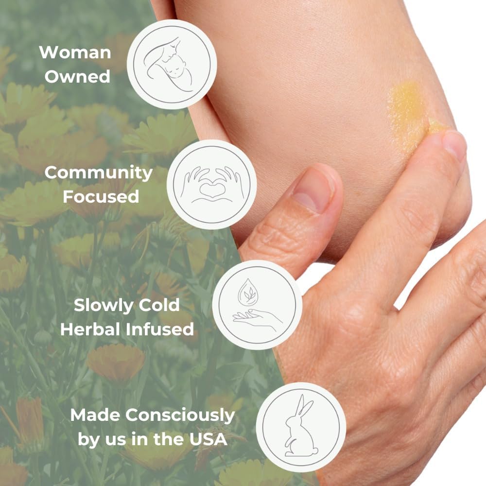 Ora's Amazing Herbal Newborn Salve ideal for infant massage routines.