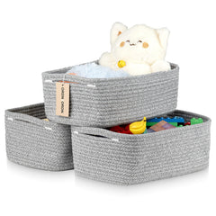 Ordn2Ordn small basket collection-setup adds chic rope storage to shelves.