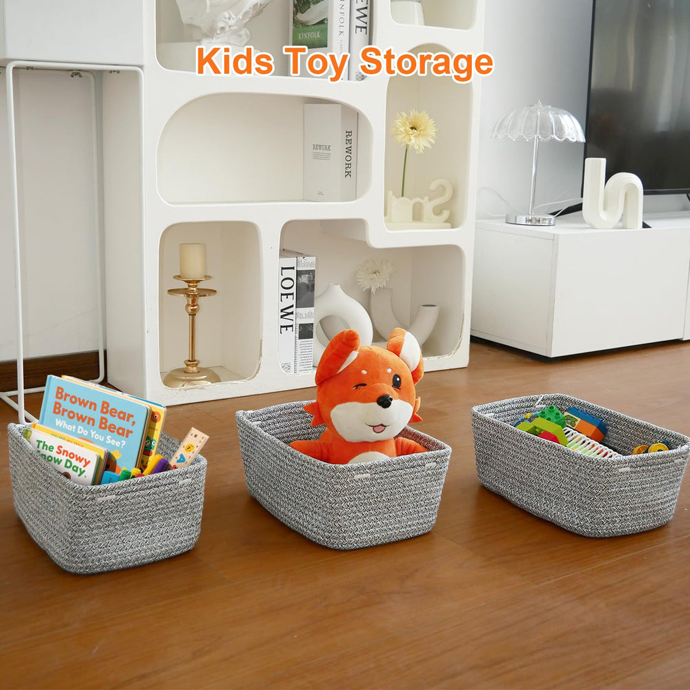 Ordn2Ordn small basket nursery-storage keeps toys organized with soft, baby-safe design.