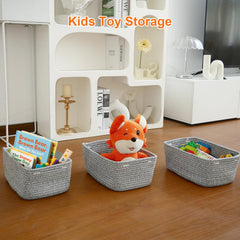 Ordn2Ordn small basket nursery-storage keeps toys organized with soft, baby-safe design.
