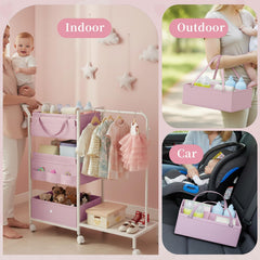 Orekemo diaper caddy 3-tier cart assembly demonstrates quick, tool-friendly setup.