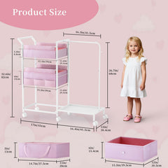 Orekemo diaper caddy 3-tier cart wheels with brakes ensure smooth nursery transport.