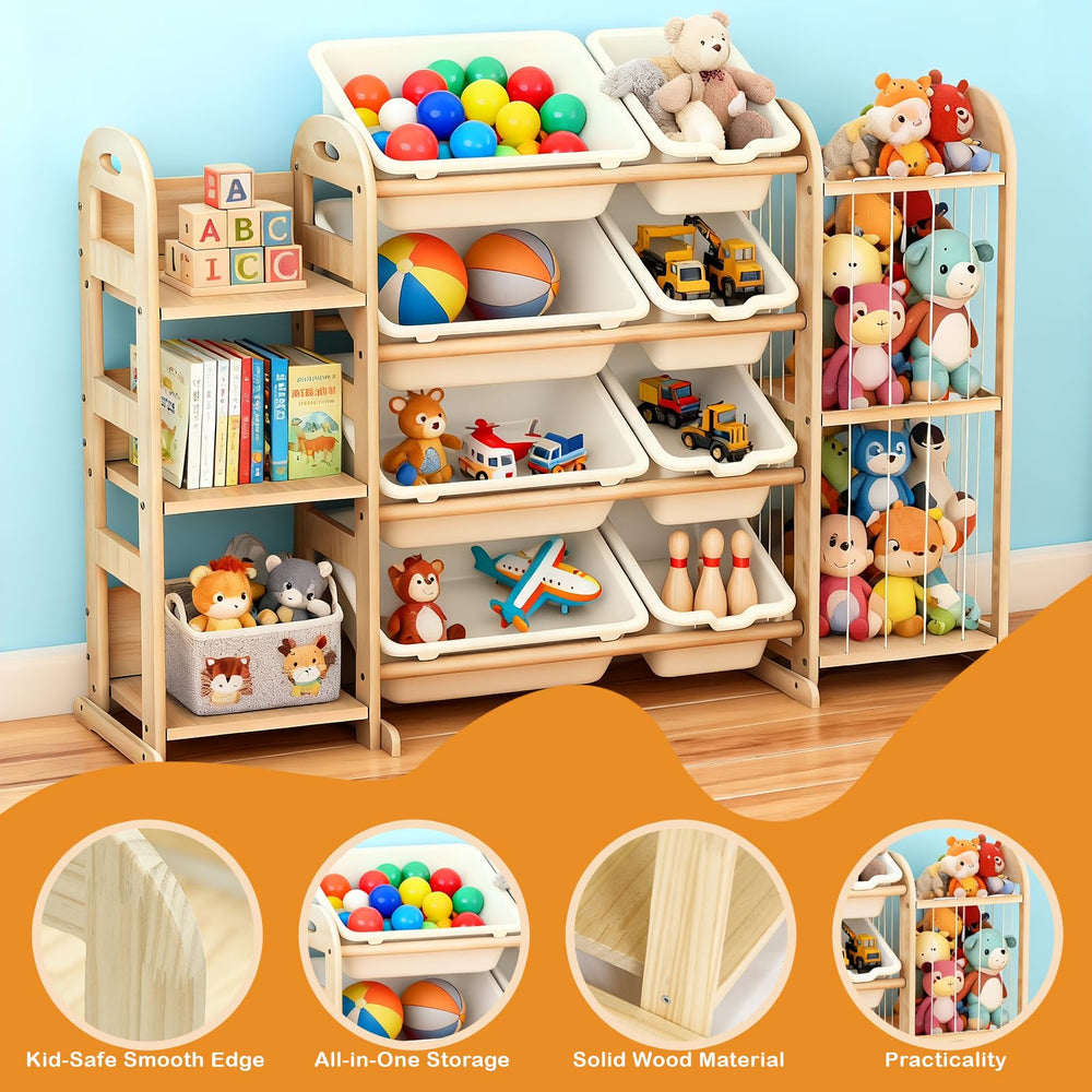 Orekemo kids bookshelf keeps picture books within reach for early readers.