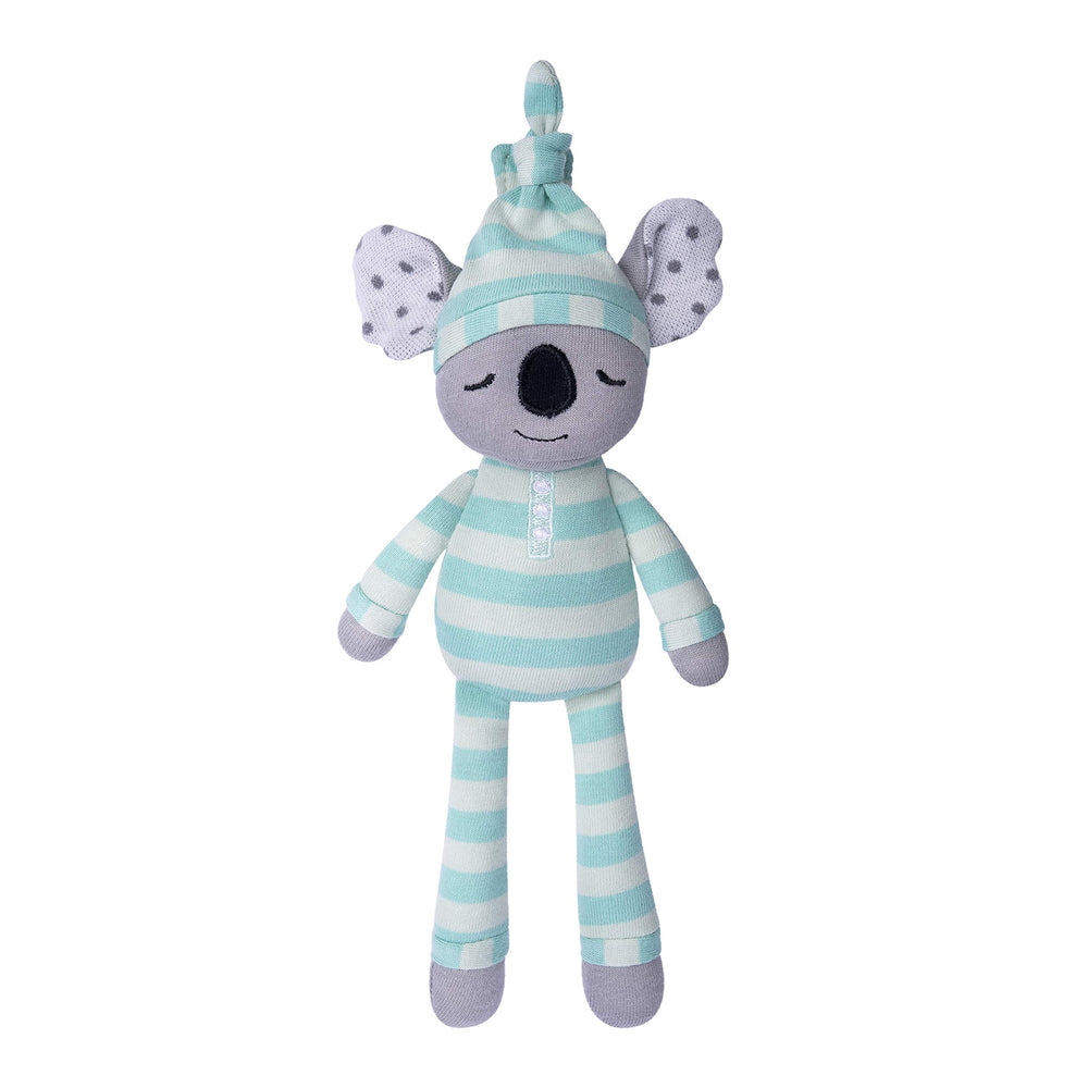 Organic Farm Buddies Kozy Koala Pacifier Buddy with rattle and crinkle for sensory play