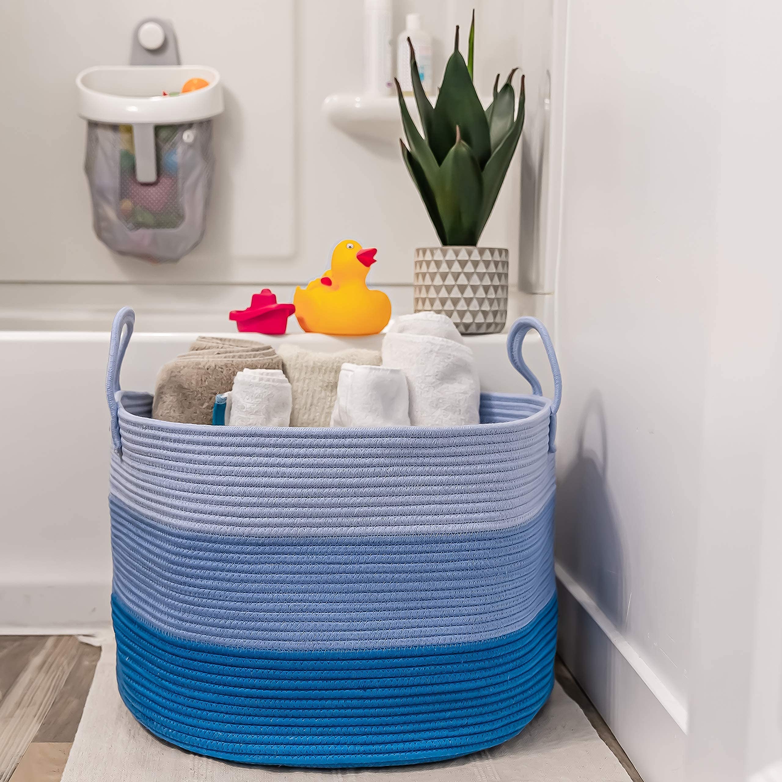 OrganiHaus durable rope basket construction supports daily organization in any room