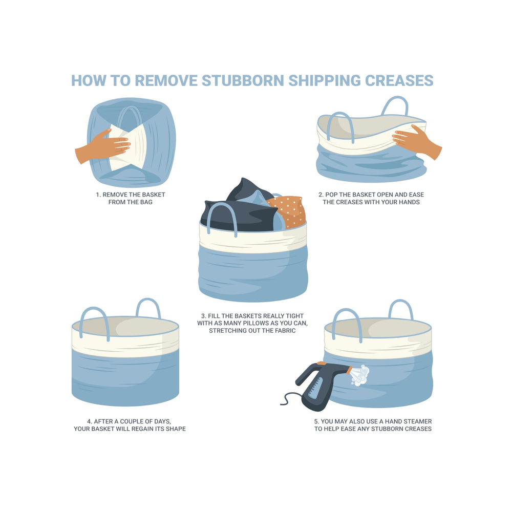 OrganiHaus foldable basket supports travel-friendly storage and space-saving laundry.