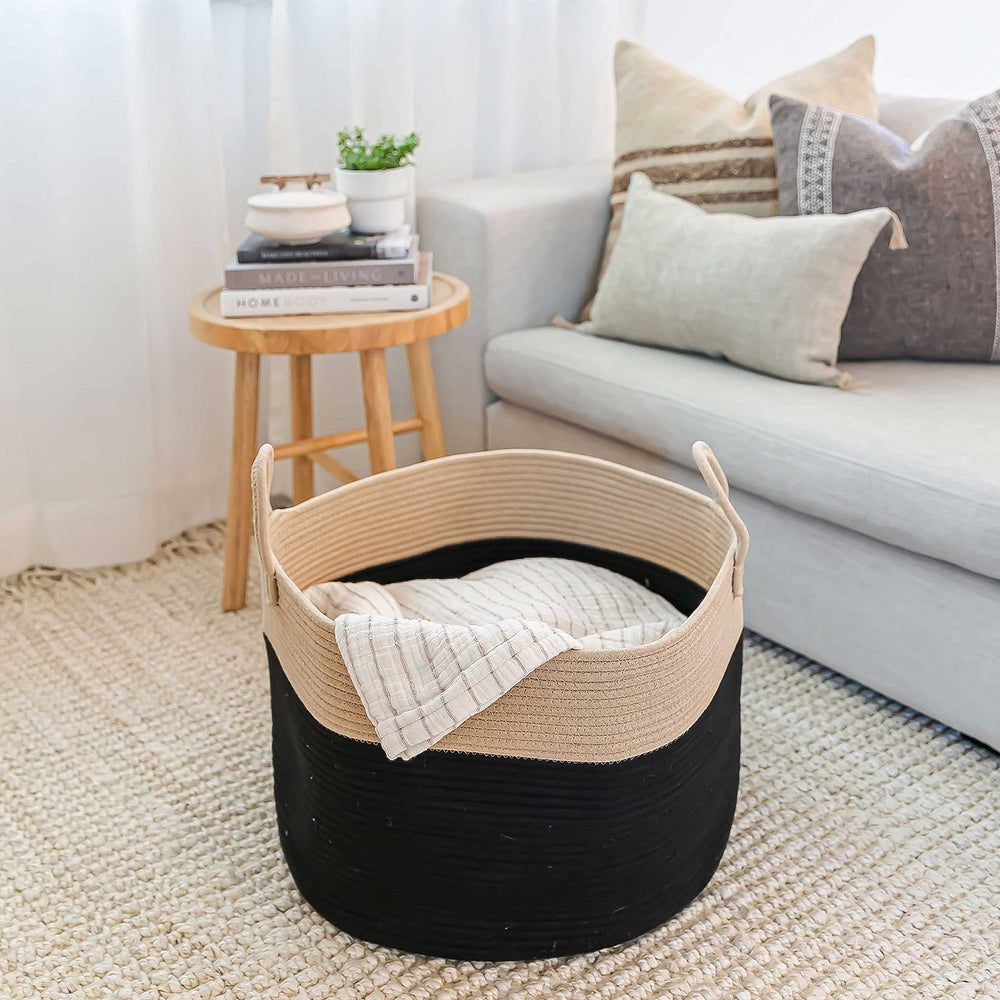 OrganiHaus foldable storage basket is lightweight yet sturdy.