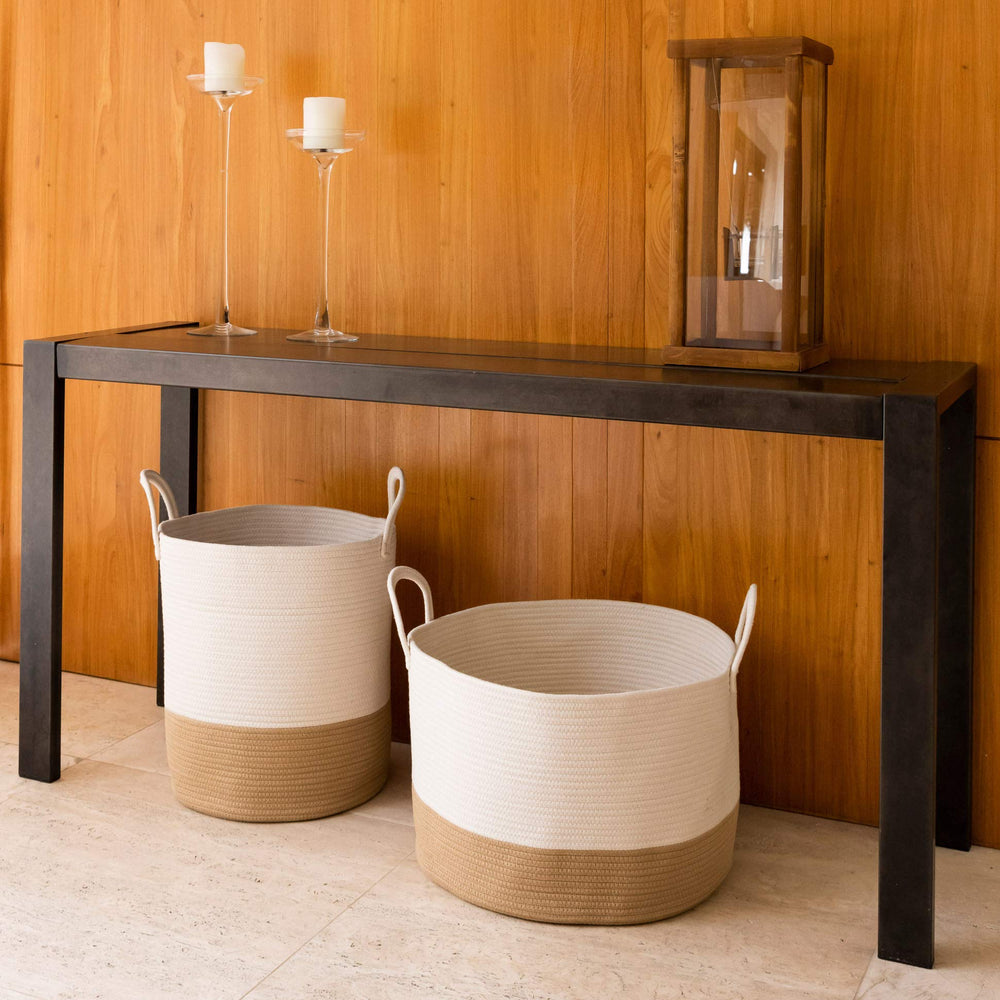 OrganiHaus lightweight foldable basket is easy to move and store.