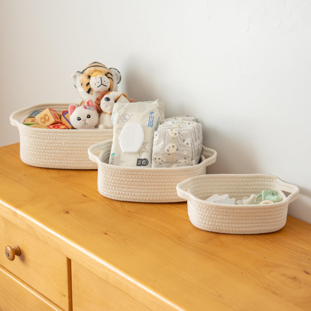 OrganiHaus kitchen counter basket for easy grab-and-go items