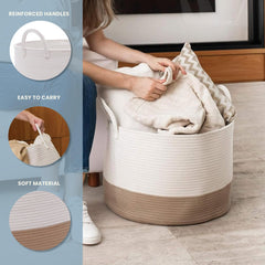OrganiHaus soft-round dog toy bin keeps pet toys neatly organized after playtime.