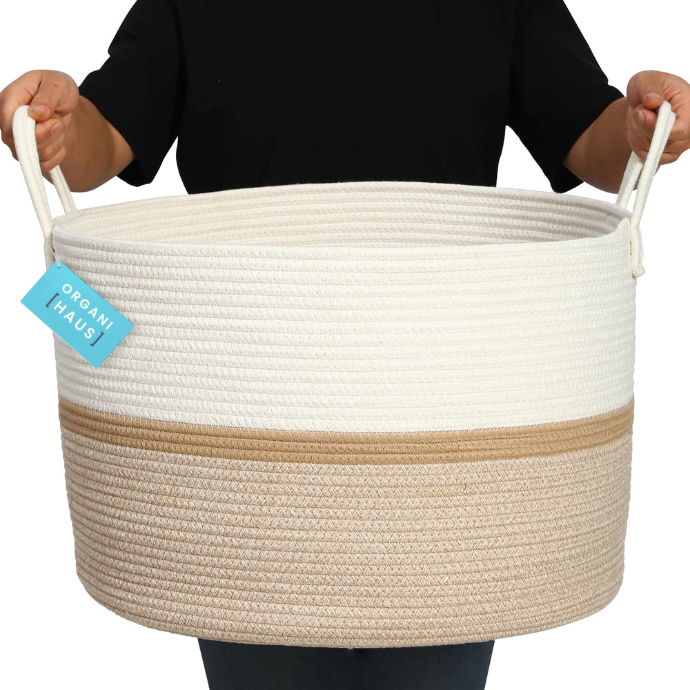 OrganiHaus sustainable design basket supports calm, clutter-free spaces.